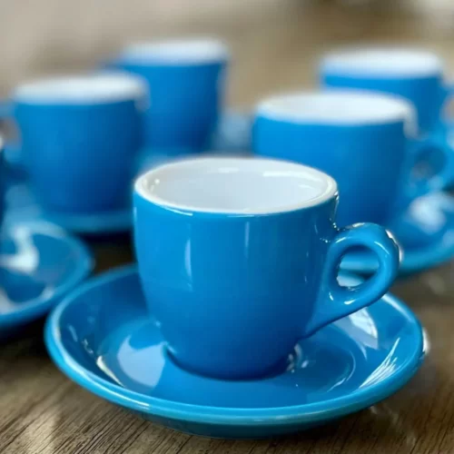 Set 6 tazas cafe espresso porcelana Summer 100ml